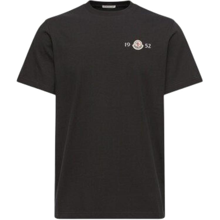 Moncler Logo Simple Regular Fit Casual Short Sleeve T-Shirt Men Tops L20918C000528790F999