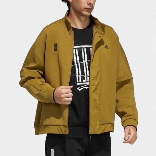 adidas Wuji Series Logo Sports Casual Jacket for Men, Khaki