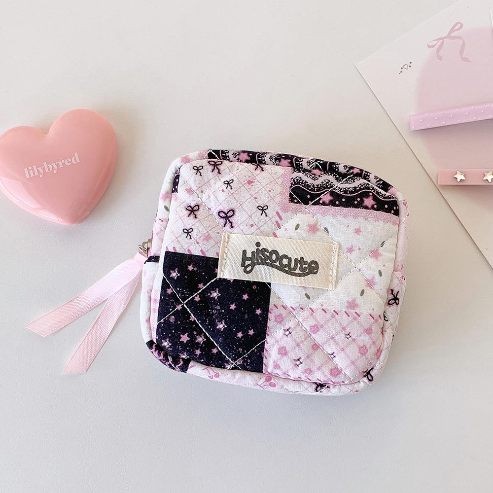 Large Capacity Cosmetic Bag Multipurpose Small Item Bag Creative Napkin Organizer Bag чёрный