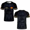 Maglia Grafica Bandiera Spagnola Moda Stampa Geometrica Asciugatura Rapida T-shirt Calcio Uomo Donna Sport Allenamento Casual Traspirante Top