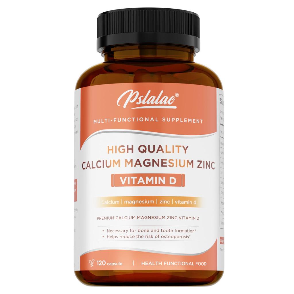 Calcium Magnesium Zinc Supplement - Bone Health, Muscle Function, Heart Health and Immune Support
