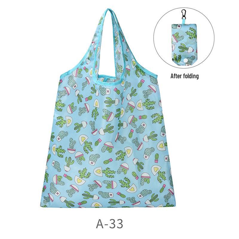 Creative Cartoon Eco-friendly Foldable Shopping Bag – Portable, Large Capacity for Groceries 38*58cm