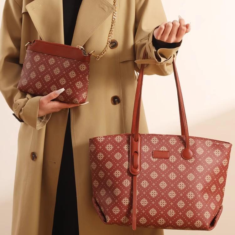 Tote Bag, Large-capacity Bag, Commuting Bag for Work, Women's Bag, High-end Feel, Single-shoulder Soft Leather Hand-held Wedding Bag