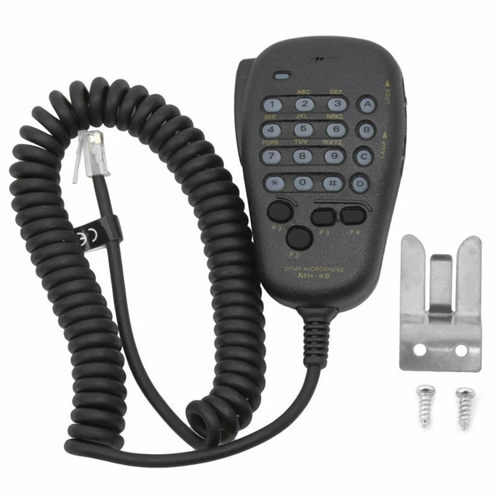 MH48A6J Mic for Yaesu FT7800R FT8800 FT8900R FT7900R FT1807 FT1907 with Coiled Cable and Four User Programmable Keys