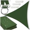UV Sun Sail Green Triangle Garden Shade 3.6x3.6x3.6m