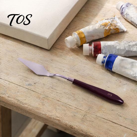 Palette Cutter Oil Painting Scraper, Stainless Steel with Wooden Handle Cutter, Paint Creative Tools for Artists Evenly Mixed Art Spatula, Acrylics
