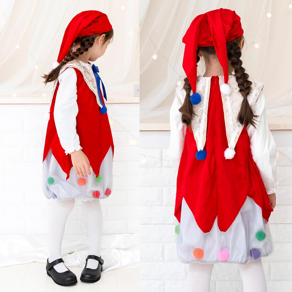 Brightlara Halloween Clown Costume for Boys and Kids, Girls, Unisex, kidscos037-RE-130