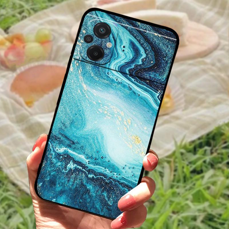 For Xiaomi Poco M5 4G Case Cover For Poco M4 5G Soft Silicone Black Bumper For Redmi Note 11R Shockproof Protective Funda Coque
