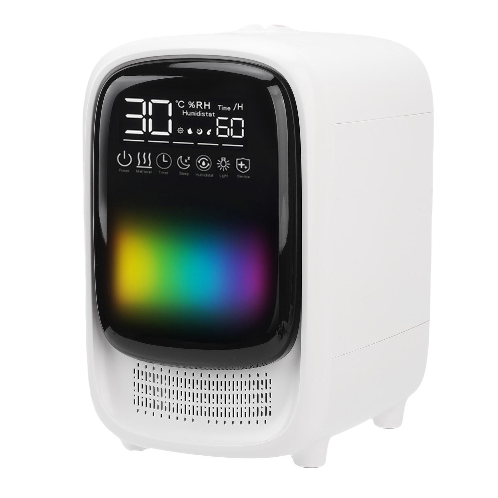 

Увлажнитель воздуха 4 в 1 3,5 л Большой настольный увлажнитель Диффузор для эфирных масел Bluetooth-динамик Цветная светодиодная подсветка EU Version