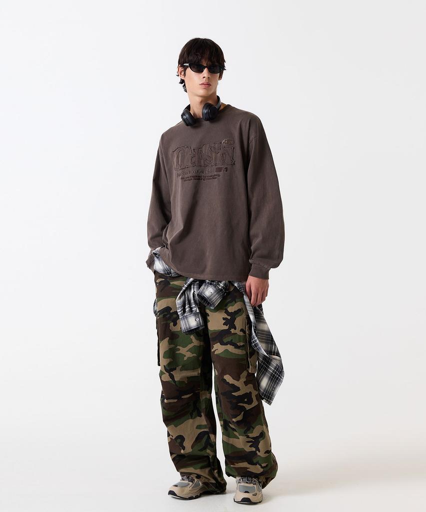 ODDSTUDIO Odsd Pigment Damaged Long Sleeve - Brown