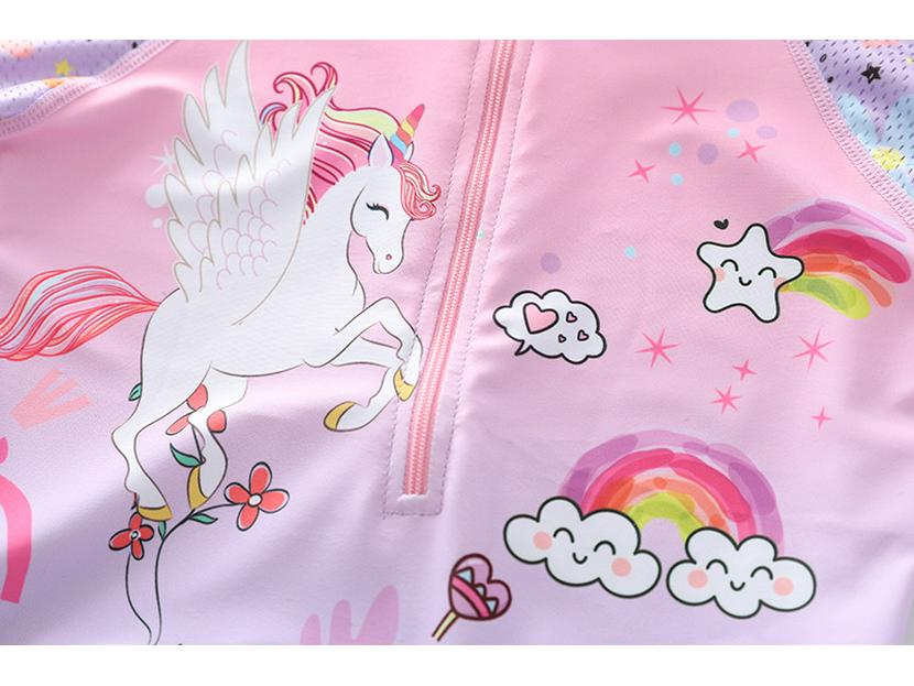 New Sporty Mesh Princess Skirted One-Piece Swimsuit for Girls