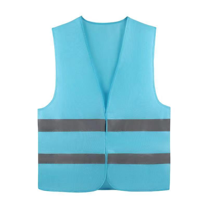 Custom Reflective Safety Vest with Logo for Nighttime Construction and Sanitation Workers