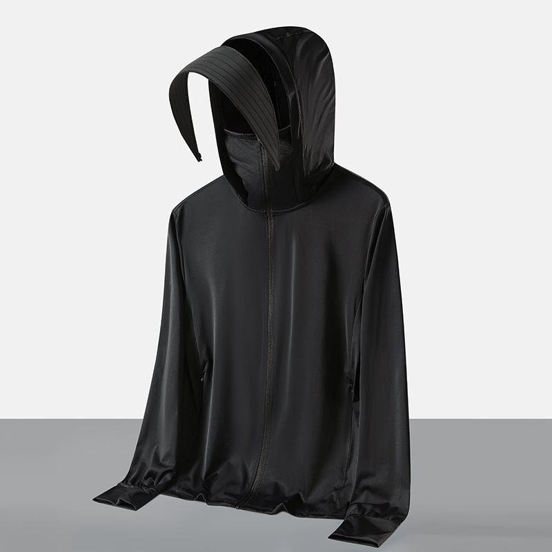 Abbigliamento con Protezione Solare UPF 100+ in Seta di Ghiaccio per Uomo e Donna - Leggero, Traspirante, Abbigliamento Estivo da Esterno, Anti-UV
