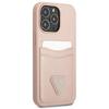 Guess Guhcp13Lpsatpp Iphone 13 Pro / 13 6,1 Różowy/Pink Hardcase Saffianotriangle Logo Cardslot