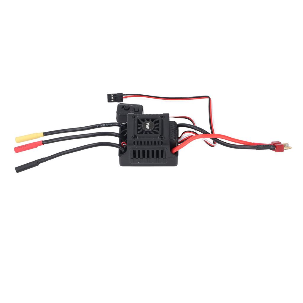 45A Brushless RC ESC with External Programming Port, Protections, Proportional Braking for 1Celsius10 Short Range Truck. Ideal for races in any condit