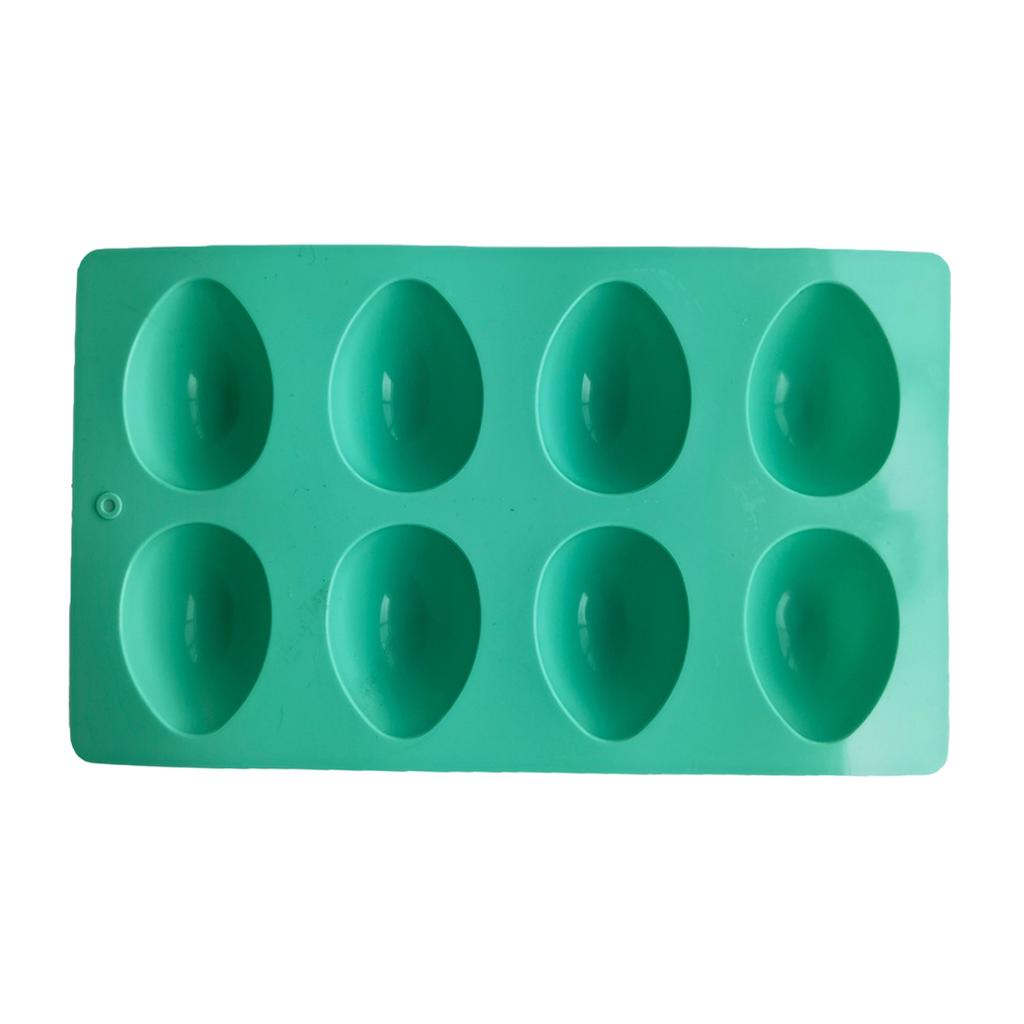 8-Cavity Easter Egg Shape Silicone Molds Baking Supplies Egg Shaped Silicone Molds for Cake Decorating Chocolate Candy