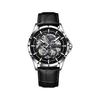 RZY Men's Tourbillon Automatic Skeleton Watch 30M Waterproof Luminous Stainless Steel Band