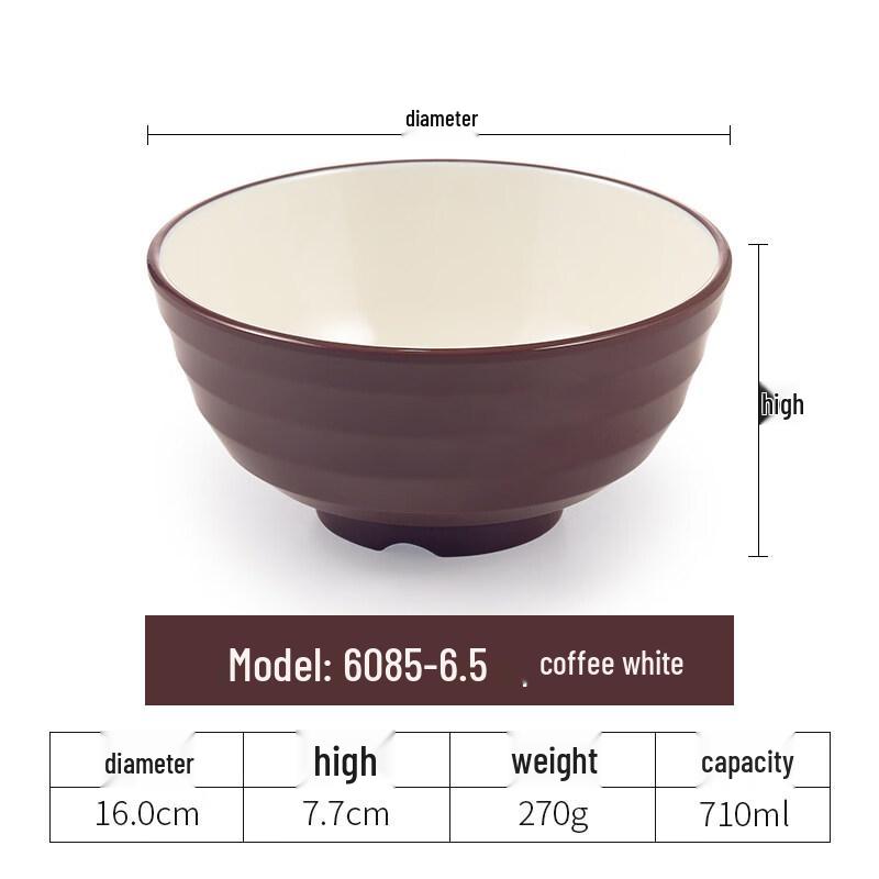 

Nordic Melamine Deep Soup Bowls - 5 Pack