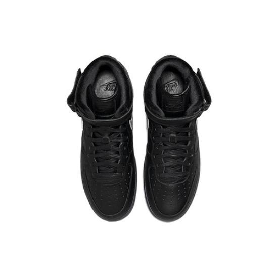 Nike Air Force 1 Mid Premium Black Metallic Silver 2022 DX3061-001 Unisex