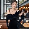Long Gloves With Decorative Ribbon Elbow Length Gloves Evening Gloves For Women Wedding Dinner Party Dancing Party