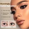 Mascara + Wimpern-Conditioner-Set, verlängernd, verdichtend, schwungvoll und wischfest, Wimpern definierend, schwarze Mascara