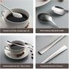6-Piece Demitasse Espresso Spoons,5.1-Inch Mini Coffee Spoons Stainless Steel Small Spoons Mini Espresso Spoon for Dessert Ice Cream