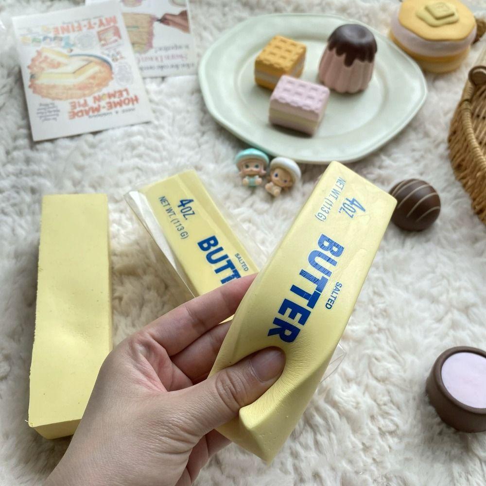 Sensory Squeeze Butter Bar Anti Stress Squeeze Fidget Toy Butter Stick Squeeze Toy  Kids Toy