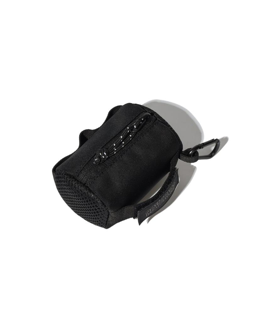 Covernat Arch Logo Webbing Cylinder Pouch Keyring Black