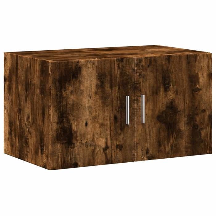 VidaXL Wall Cabinet Smoked Oak 70x42.5x40 Cm Engineered Wood 846121