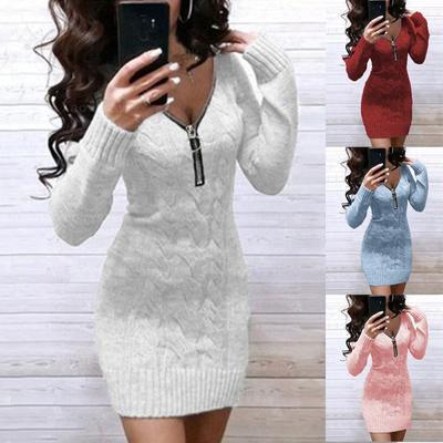 Women's Long Sleeve Bodycon Maxi Dresses Sexy Ruched Neck Cocktail Party Dress Casual Solid Color Knit Dress