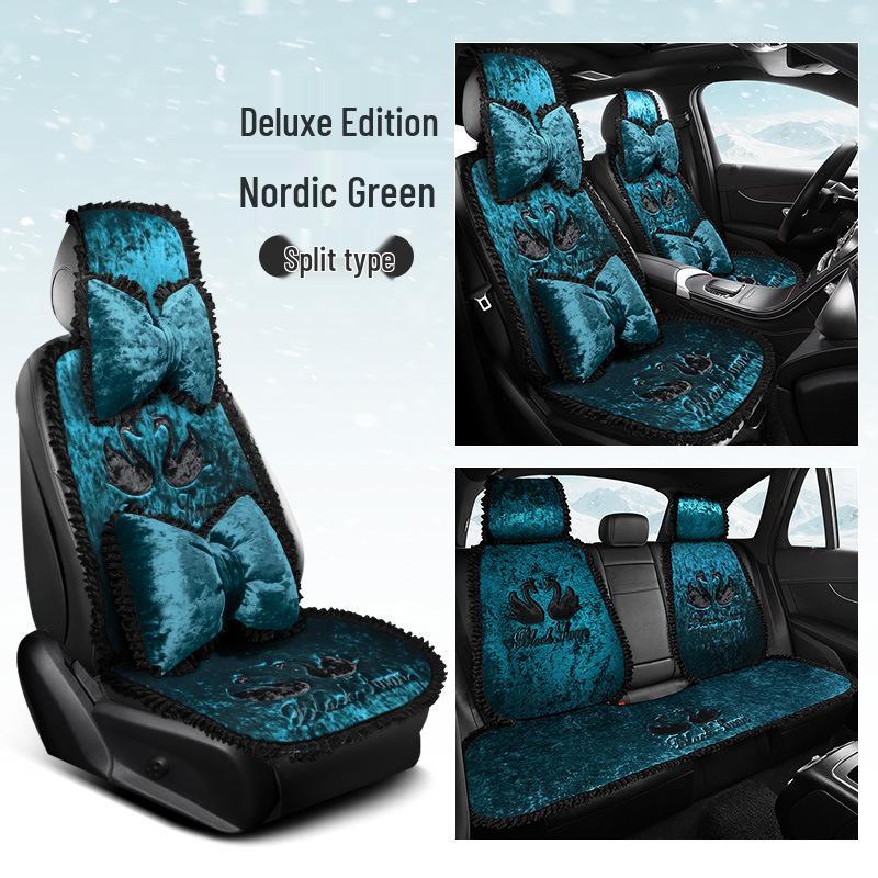 Warm Plush Seat Cushion for BYD Yuan, Song Pro, Qin Plus DMI, Dolphin, Seal, Destroyer 05