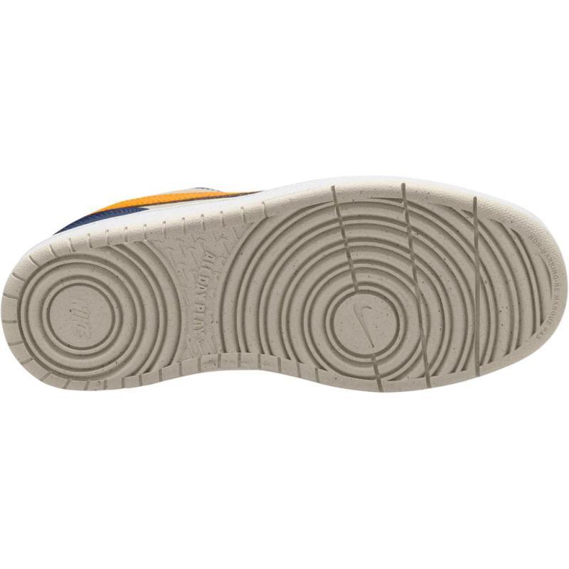 Nike Court Borough Abrasion Resistant Low Top Kids' Skateboarding Shoes Beige Blue Sneakers DV5456-126