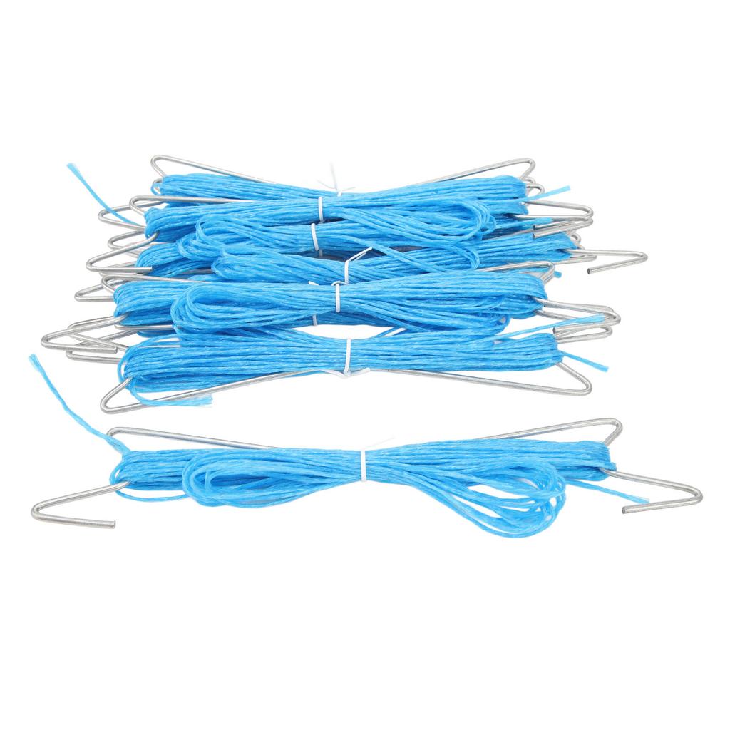 10PCS Tomato Support Hooks Iron Garden Plant Climbing Hooks with 10 Meters Twine to Prevent Tomatoes From Pinching Or Falling Off