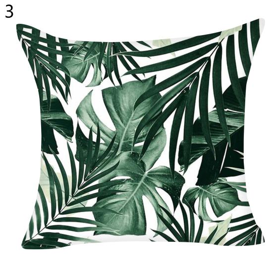 

Полезная наволочка, мягкая на ощупь невидимая молния, легкий тропический зеленый лист, декоративная подушка, чехол 3