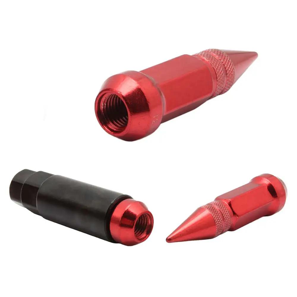 20pcs Car Wheels Rims Lug Nuts With Spike Extended Tuner Nut M12 X 1.5/M12 X 1.25 Wheel Bolt Screw Aluminum Lug Nuts Universal