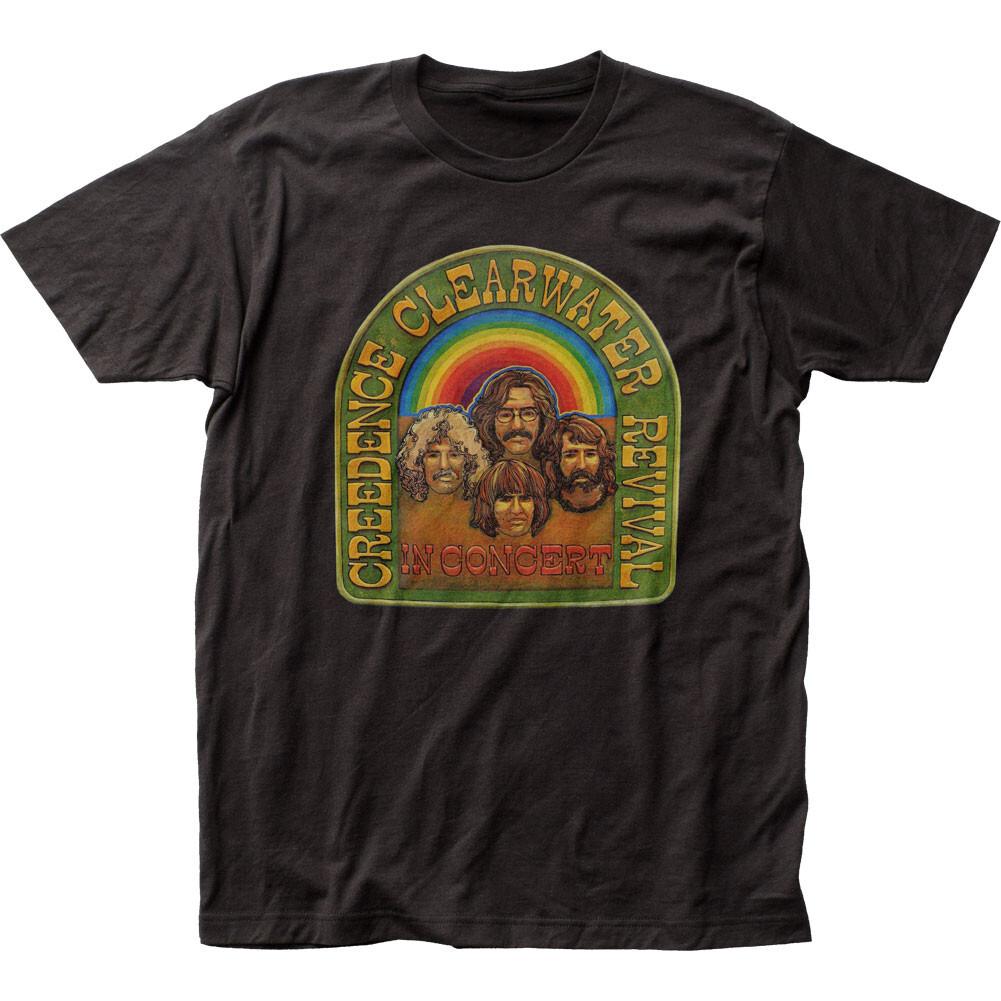 

26 Creedence Clearwater Revival In Concert Mens T Shirt Rock Music Band Tee Black Unisex T-Shirt XXXL