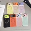 iPhone 17 Pro Max Compatible Apple 16 Frosted Heat-Dissipating Magnetic Case: Drop-Proof, Skin-Feel, Contrast-Color Design