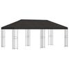 Gazebo with Side Walls 6 x 3 m Anthracite Polyester and Steel