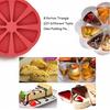 8 Holte Siliconen Portie Cakevorm Driehoekige Holte Cakevorm Pizza Punten Bakvormen Keuken Bakgereedschap voor Thanksgiving Day