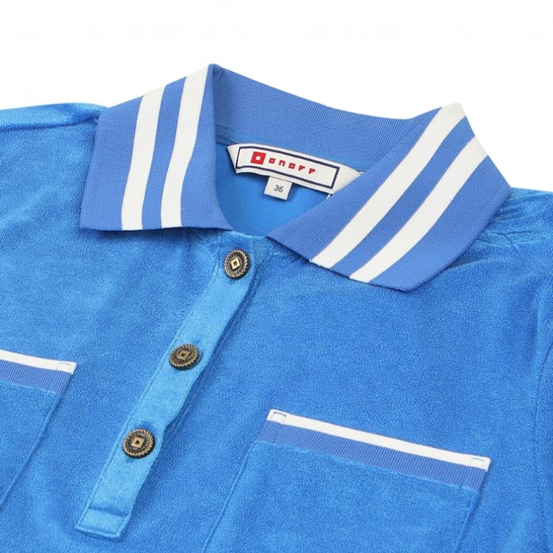 Onoff Women Short Sleeve Dress Of3004la Blue