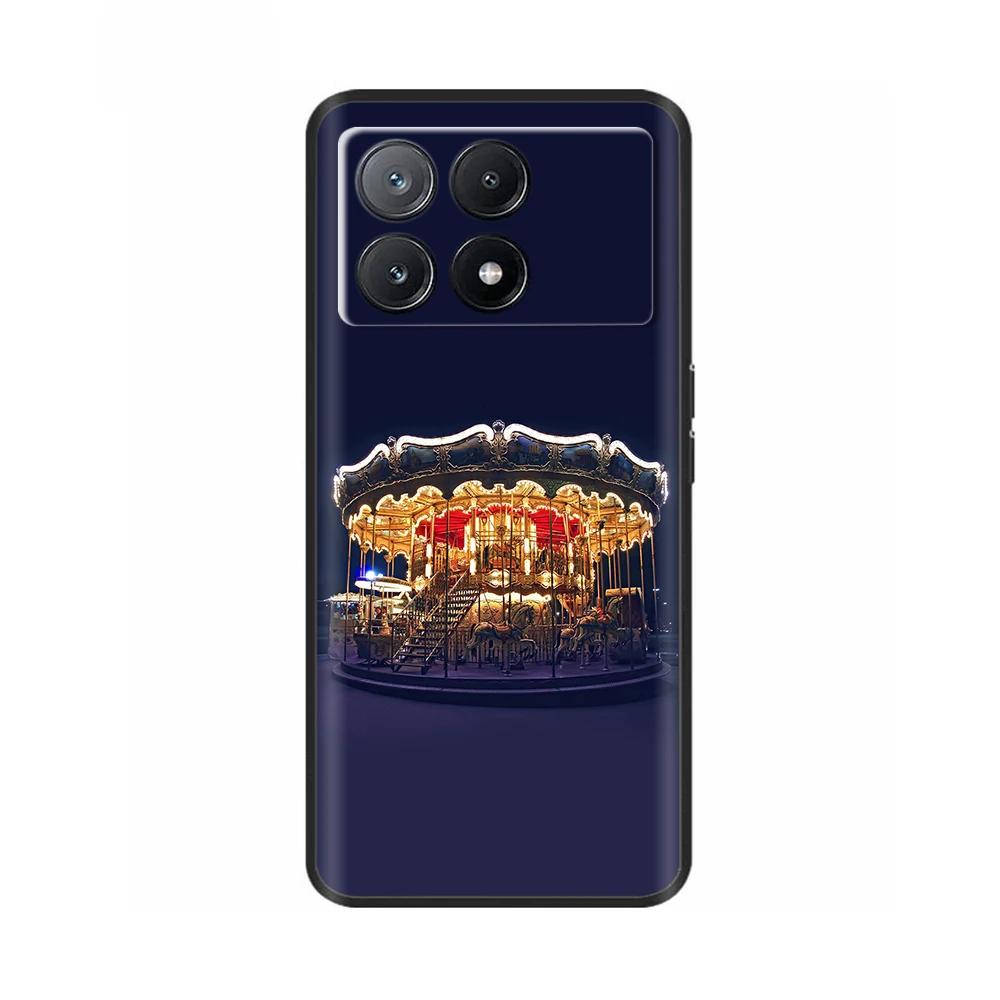 For Xiaomi Poco X6 Pro Case PocoX6 Fashion Cat Flower Soft Silicone Back Phone Case for Poxo C6 PocoX6 Pro X 6 Cases Etui Funda