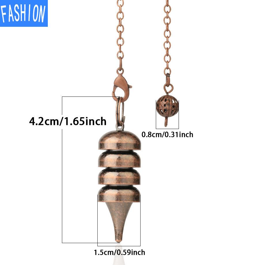 European and American Pendant Lingdang Geometric Tarot Brass Electroplated Metal Universal Jewelry for Men and Women
