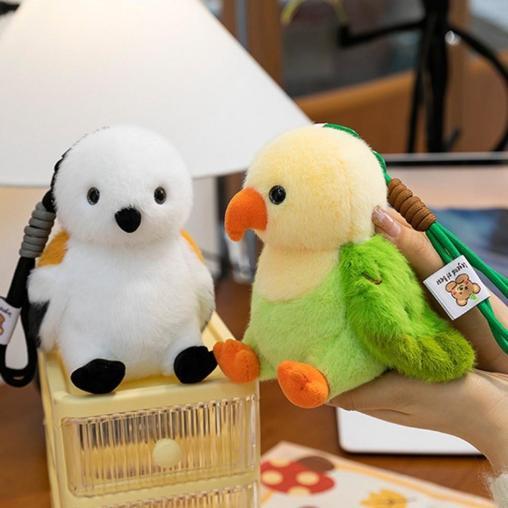 Realistic Bird Plush Keychain Simulation Furry Birds Keyrings Bird Doll Pendant  Boys and Girls