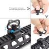 2 pcs Push Button Quick Detach Release Button Strap Ring Holder QD Sling Swivel Scope Mount Ring