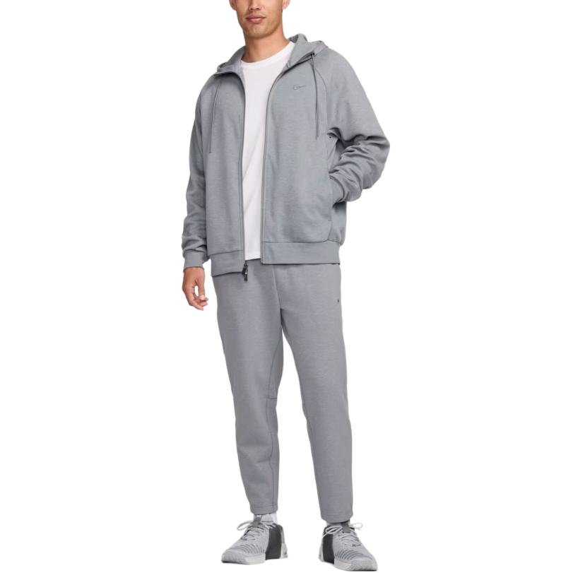 Nike Solid Color Logo High Waist Loose Tapered Casual Pants Men Bottoms Gray FZ5851065