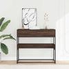 Vidaxl Console Table, Brown Oak, 90X35X80 Cm