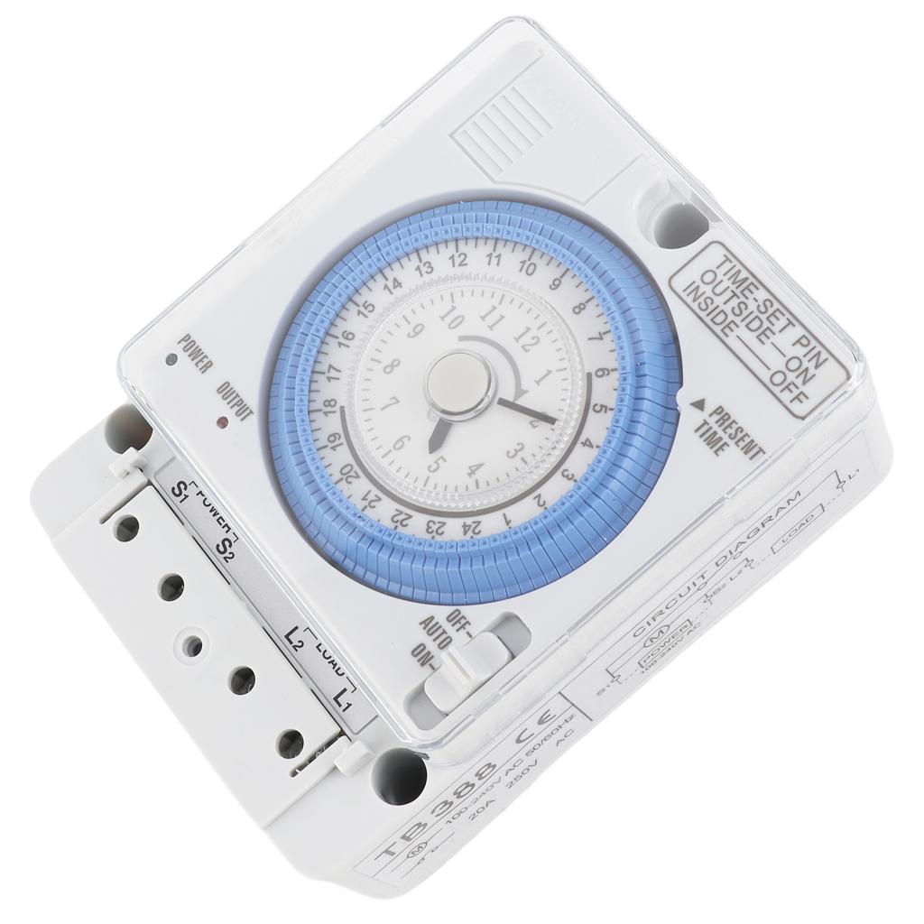 Mechanical Timer Automatic 24 Hours Low Power Consumption Time Switch for Water Heaters Breeding