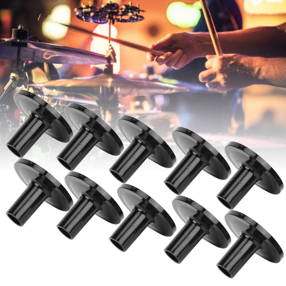 10PCS Plastic Cymbal Stand Sleeves Black Cymbal Tube Holder For Drum Stands
