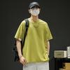 Round neck short-sleeved T-shirt, sun protection Disan Shu elastic small square fabric, simple design, short T-shirt
