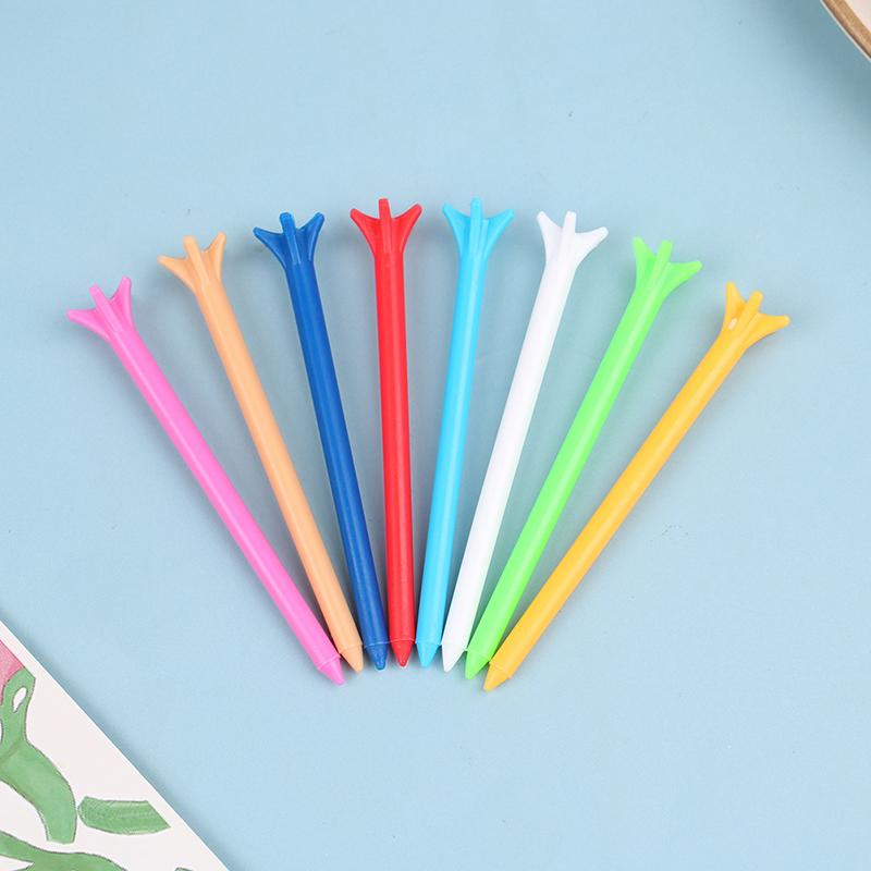 100 ks golfových odpališť smíšených barev 5 hrotů 83 mm sportovní příslušenství s menším odporem